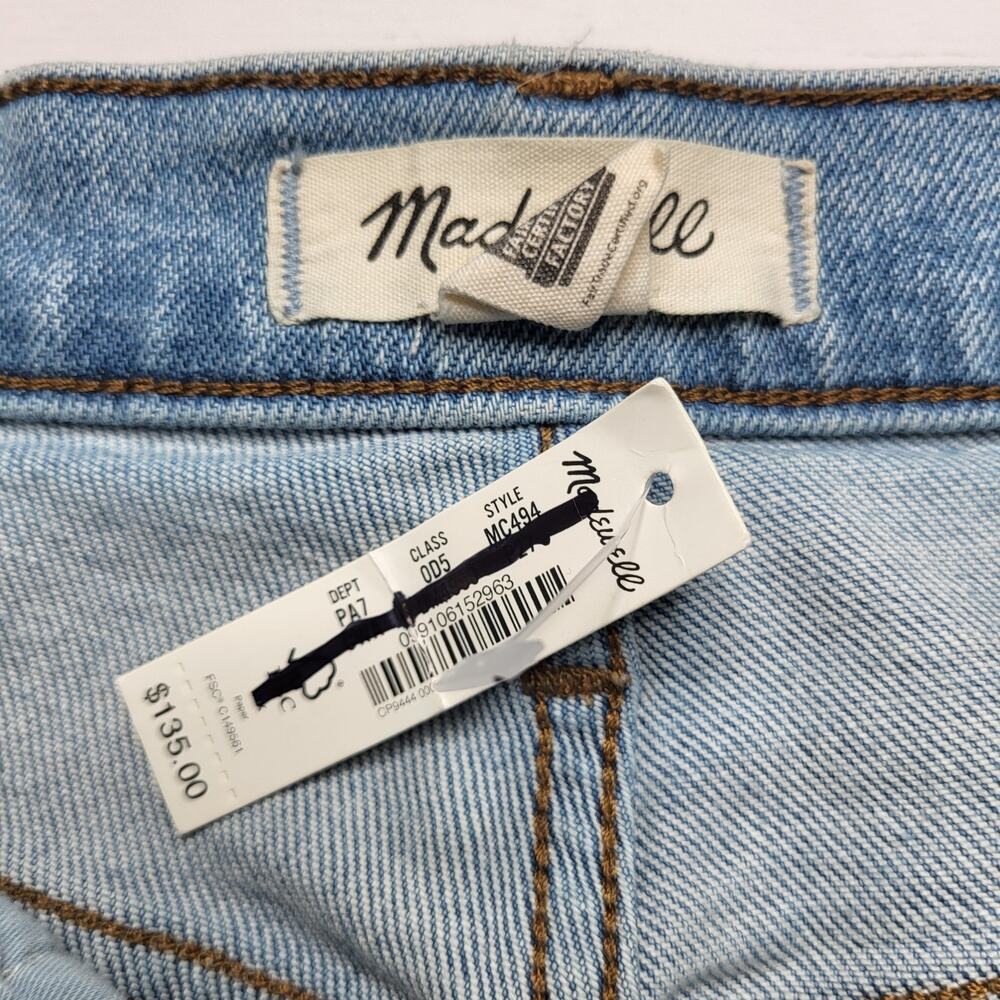 Madewell Petite Perfect Vintage Jeans Worn In Ripped Distressed Raw Hem 26P - Picture 10 of 12